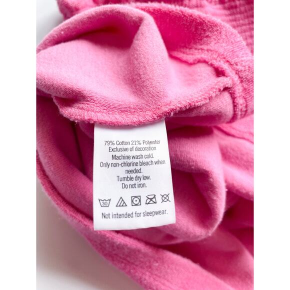 Toddler Girls Janie and Jack Pink Terry Cloth Swim Cover Up Size 12-18 Months - Picture 4 of 4